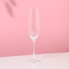 Набор бокалов для шампанского «Виола», 6 шт, 190 мл, хрустальное стекло - Фото 2