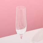 Набор бокалов для шампанского «Виола», 6 шт, 190 мл, хрустальное стекло - Фото 3