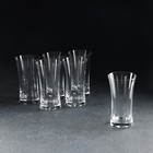 Набор стаканов для воды «Грация», 6 шт, 340 мл, хрустальное стекло - фото 10484657