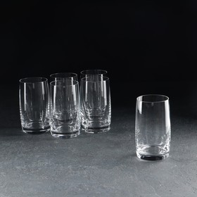 Набор стаканов для воды "Идеал", стеклянный, 250 мл, набор 6  шт
