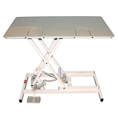 Стол для УЗИ с откидными дверцами VETBOT-75 электропривод, пульт ножной, 1320×720×280-1090 мм, б