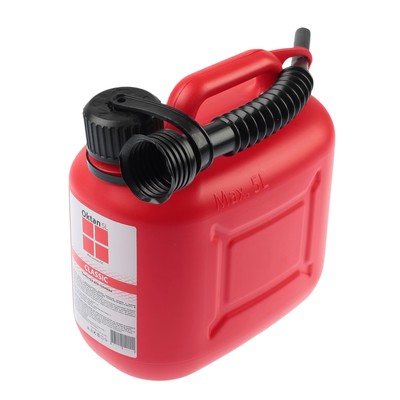 УЦЕНКА Канистра ГСМ Oktan CLASSIK, 5 л, пластиковая, красная