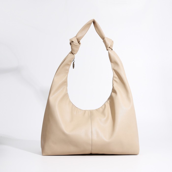 Сумка женская на молнии, цвет бежевый - Фото 1