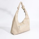 Сумка женская на молнии, цвет бежевый - Фото 3