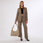 Сумка женская на молнии, цвет бежевый - Фото 7