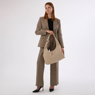 Сумка женская на молнии, цвет бежевый - Фото 8