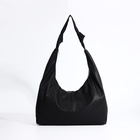 Сумка - мешок женская на молнии, 39×11×27 см, чёрная - Фото 3