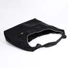 Сумка - мешок женская на молнии, 39×11×27 см, чёрная - Фото 8