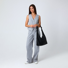 Сумка женская на молнии, цвет чёрный 9546407