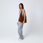 Сумка - мешок женская на молнии, 39×11×27 см, коричневая - Фото 8