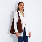 Сумка - мешок женская на молнии, 39×11×27 см, коричневая - Фото 10