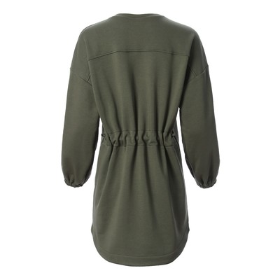 Платье с кулиской мини женское MINAKU: Casual Collection, хаки, размер 46
