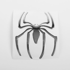 Наклейка декоративная на автомобиль "Паук", серебро - Фото 2