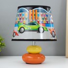 Настольная лампа "Гоночные машины" Е14 15Вт оранжево-зеленый RISALUX - фото 298747006