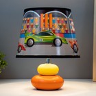 Настольная лампа "Гоночные машины" Е14 15Вт оранжево-зеленый RISALUX - фото 8698711
