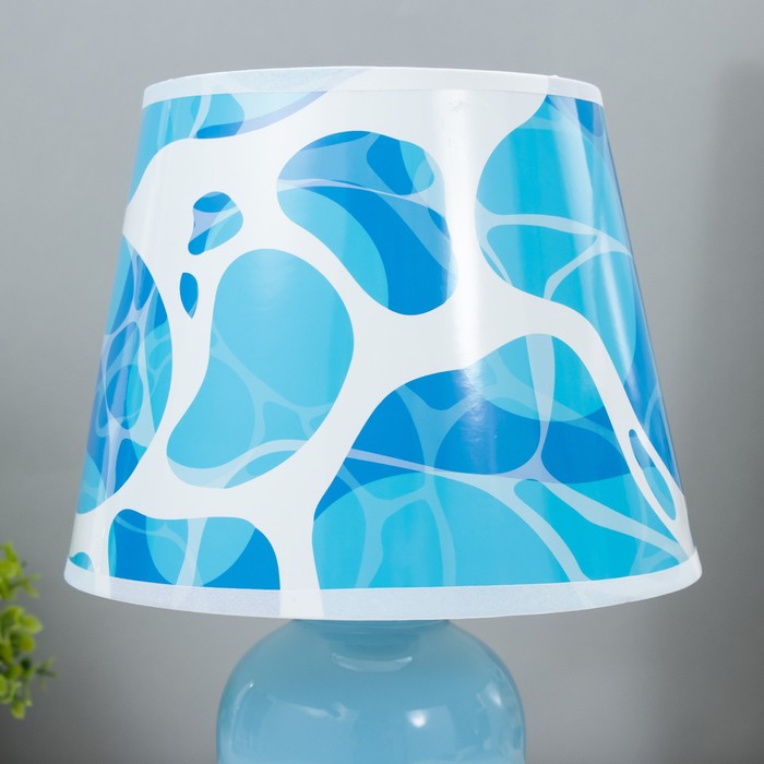 Настольная лампа "Морская волна" Е14 15Вт голубой RISALUX - фото 1926692942
