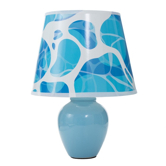 Настольная лампа "Морская волна" Е14 15Вт голубой RISALUX - фото 1926692944