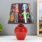 Настольная лампа "Граффити" Е14 15Вт красный RISALUX - фото 319460343