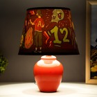 Настольная лампа "Граффити" Е14 15Вт красный RISALUX - Фото 3