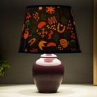 Настольная лампа "Абстракция" Е14 15Вт фиолетовый RISALUX - Фото 3
