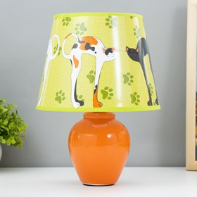 Настольная лампа "Котики" Е14 15Вт оранжевый RISALUX