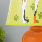 Настольная лампа "Котики" Е14 15Вт оранжевый RISALUX - Фото 4