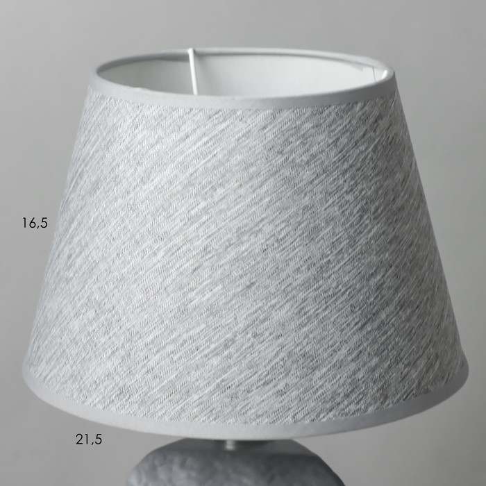 Настольная лампа Стоун Е14 40Вт серый  22х22х56 см RISALUX - фото 1909180924