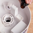 Увлажнитель-ароматизатор воздуха Luazon HM-8, ультразвуковой, 25Вт, 4л, 20м2, белый - Фото 5