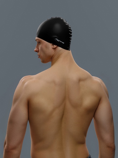 Шапочка для плавания взрослая ONLYTOP Swim, силиконовая, обхват 54-60 см