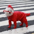 Комбинезон для собак, демисезонный с чехлами на лапы, размер XL (ДС 40, Ог 42), красный - фото 10485598