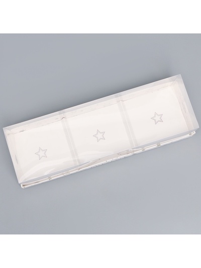 Коробка кондитерская для муссовых пирожных «Звёздочки», 27×8.6×6.5 см