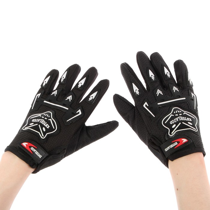 Перчатки мотоциклетные, с защитными вставками - Фото 1