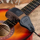 Ремень для гитары Music Life, коричневый с кармашком для медиаторов, 90-145 см, ширина 5 см - Фото 4