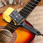 Ремень для гитары Music Life Крест, желтый, 95-155 см - Фото 4