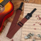 Ремень для гитары Music Life Крест, коричневый, 95-155 см - фото 22214280