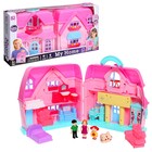 УЦЕНКА Пластиковый домик для кукол «Семья» с фигурками и аксессуарами, световые и звуковые эффекты - Фото 1