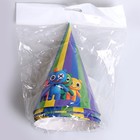 Колпак бумажный «С Днём Рождения», (набор 6 шт) - фото 23022776