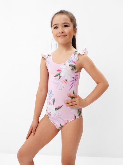 Купальник детский KAFTAN Flowers, рост 98-104 см, розовый