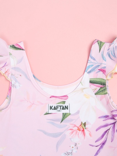 Купальник детский KAFTAN Flowers, рост 134-140 см, розовый