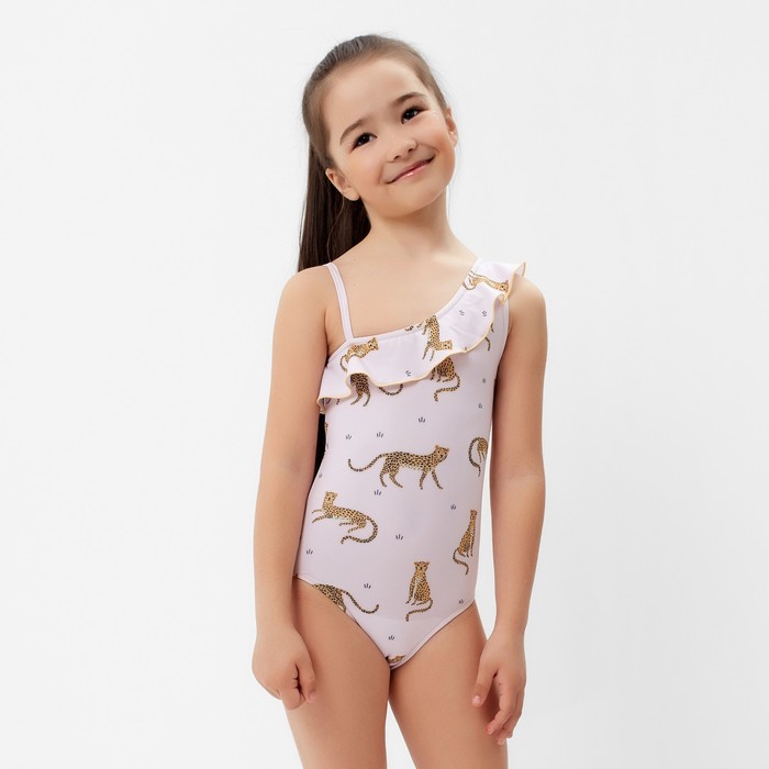 Купальник для девочки KAFTAN «Тигры», розовый, рост 110-116 см - Фото 1