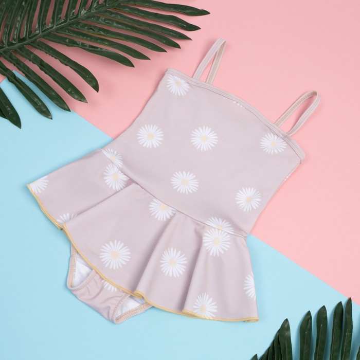 Купальник детский KAFTAN «Ромашки», рост 134-140 см