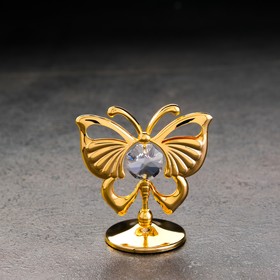 Сувенир "Бабочка", 5,5х5х3 см, с кристаллами