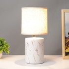 Лампа настольная 21166/1WT E14 40Вт бело-розовый 15х15х32,5 см RISALUX  5040855 9690493