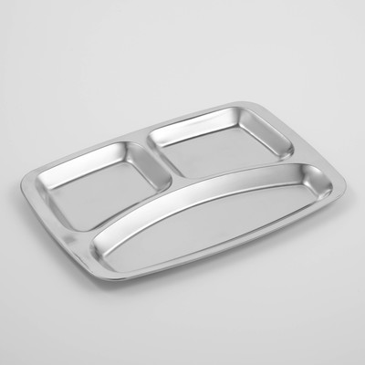 УЦЕНКА Поднос, 3 секции, 29×21×1,5 см