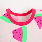 Боди-майка для девочки, цвет розовый/арбуз, рост 62 см - фото 35254277