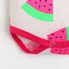 Боди-майка для девочки, цвет розовый/арбуз, рост 62 см - фото 35254278