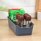 Органайзер для специй STONE, 5 секций, цвет темный камень - Фото 2