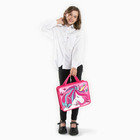 Папка пластиковая с ручками А4, на молнии, 7.5×33×26 см, «Минни Маус и единорог» - Фото 7