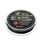 Шнур NISUS Extrasense X4 PE, диаметр 0.30 мм, тест 20.9 кг, 150 м, зелёный - фото 10487191