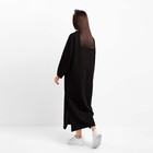 Платье миди женское с разрезом MIST, размер L-XL, чёрное - фото 22215383